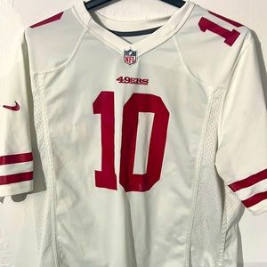 Jimm Garapolo White Jersey. 10